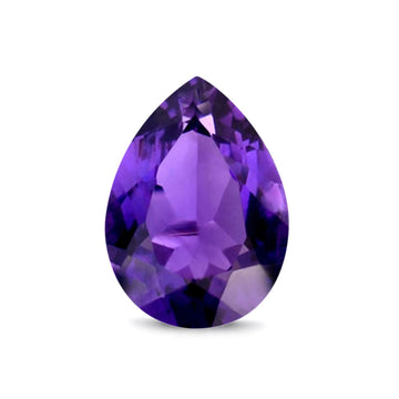 Pear Amethyst CZ Loose Gemstones